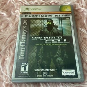XBOX PLATINUM HITS TOM CLANCY’S SPLINTER CELL Stealth Action Redefined w/ Manual